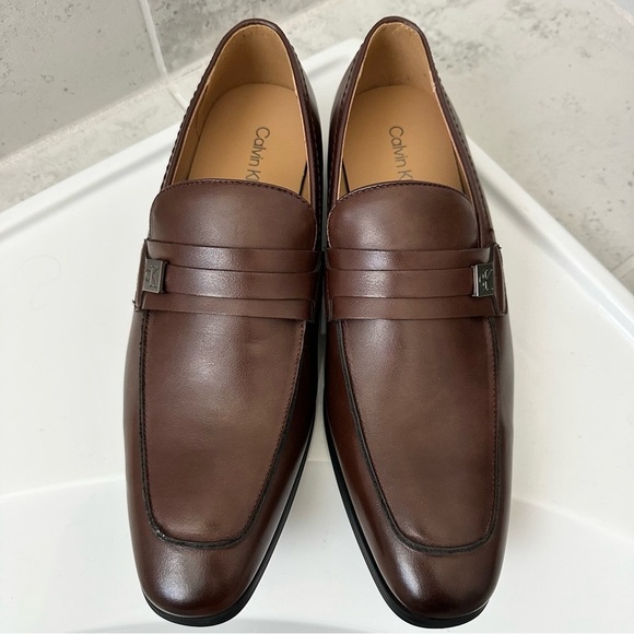 Calvin Klein Brown Men\'s Loafers Size 9 main image 4